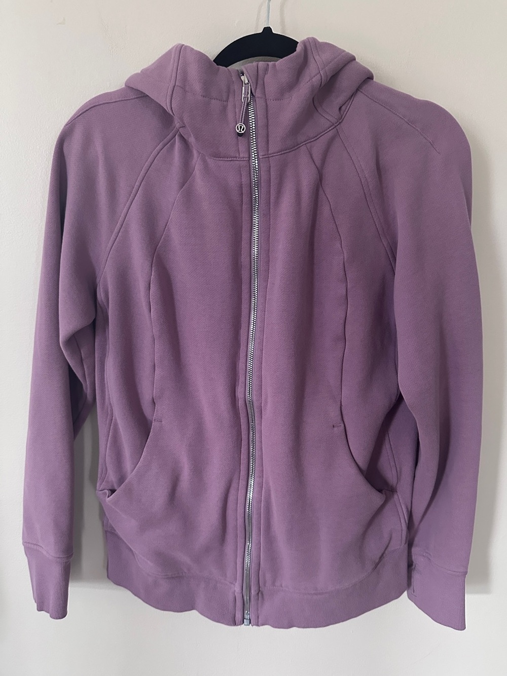 Lululemon Scuba full zip hoodie Lavender Lux size 12